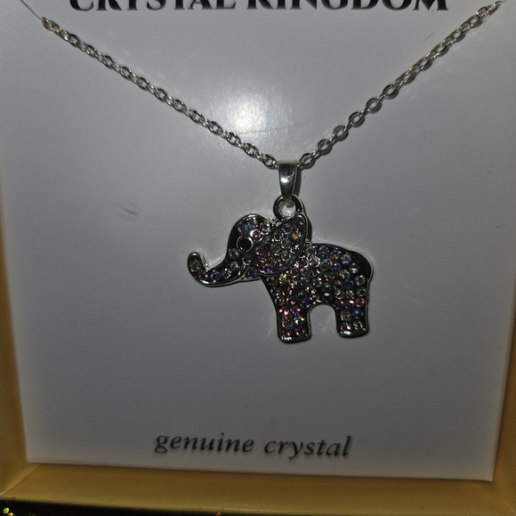 Genuine Crystal Elephant π Necklace - Picture 4 of 5